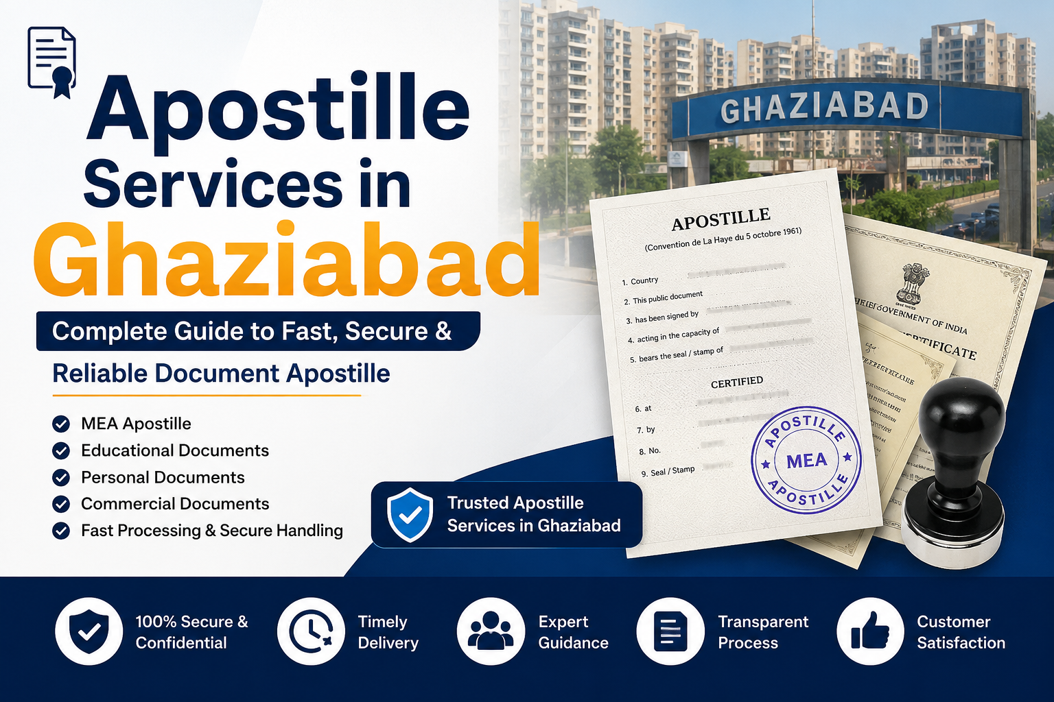Apostille Services in Ghaziabad – Complete Guide to Fast, Secure & Reliable Document Apostille