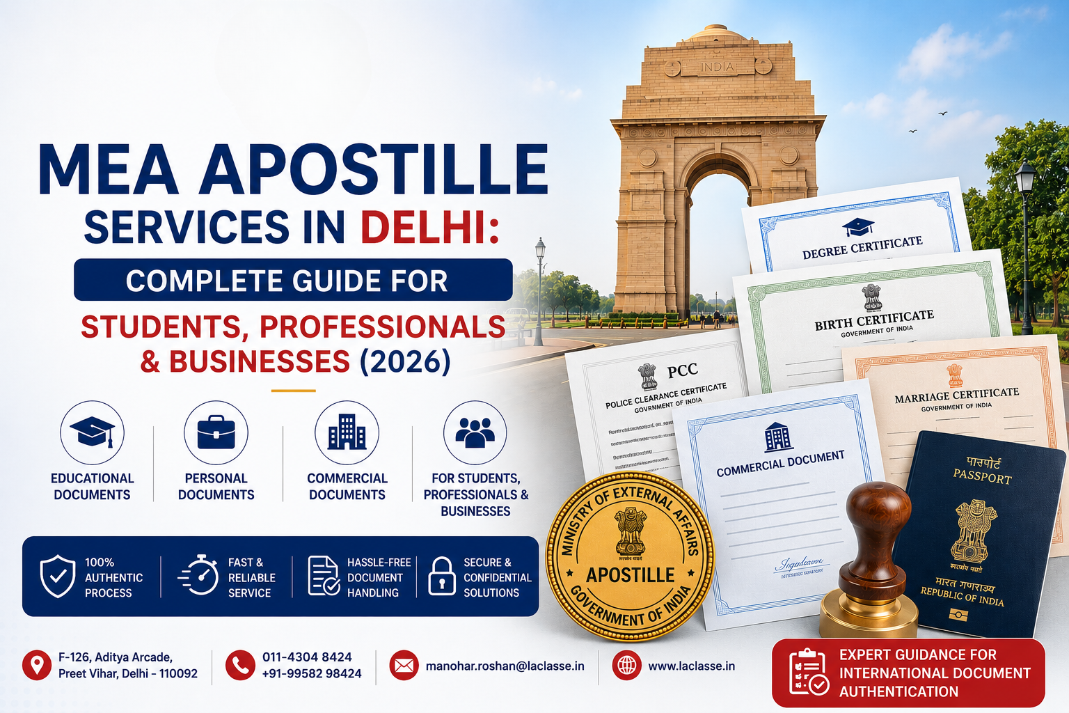 MEA Apostille Services in Delhi: Complete Guide for Students, Professionals & Businesses (2026)