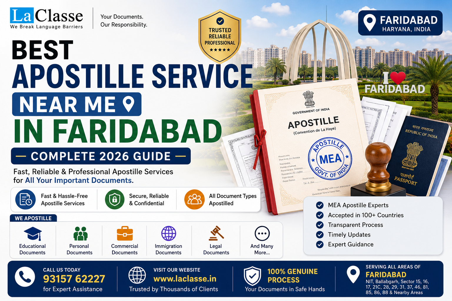 Best Apostille Service Near Me in Faridabad: Complete 2026 Guide
