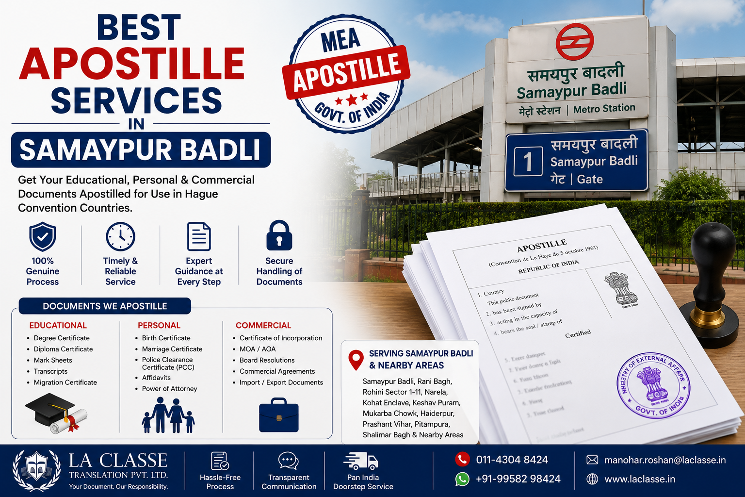 Best Apostille Services in Samaypur Badli