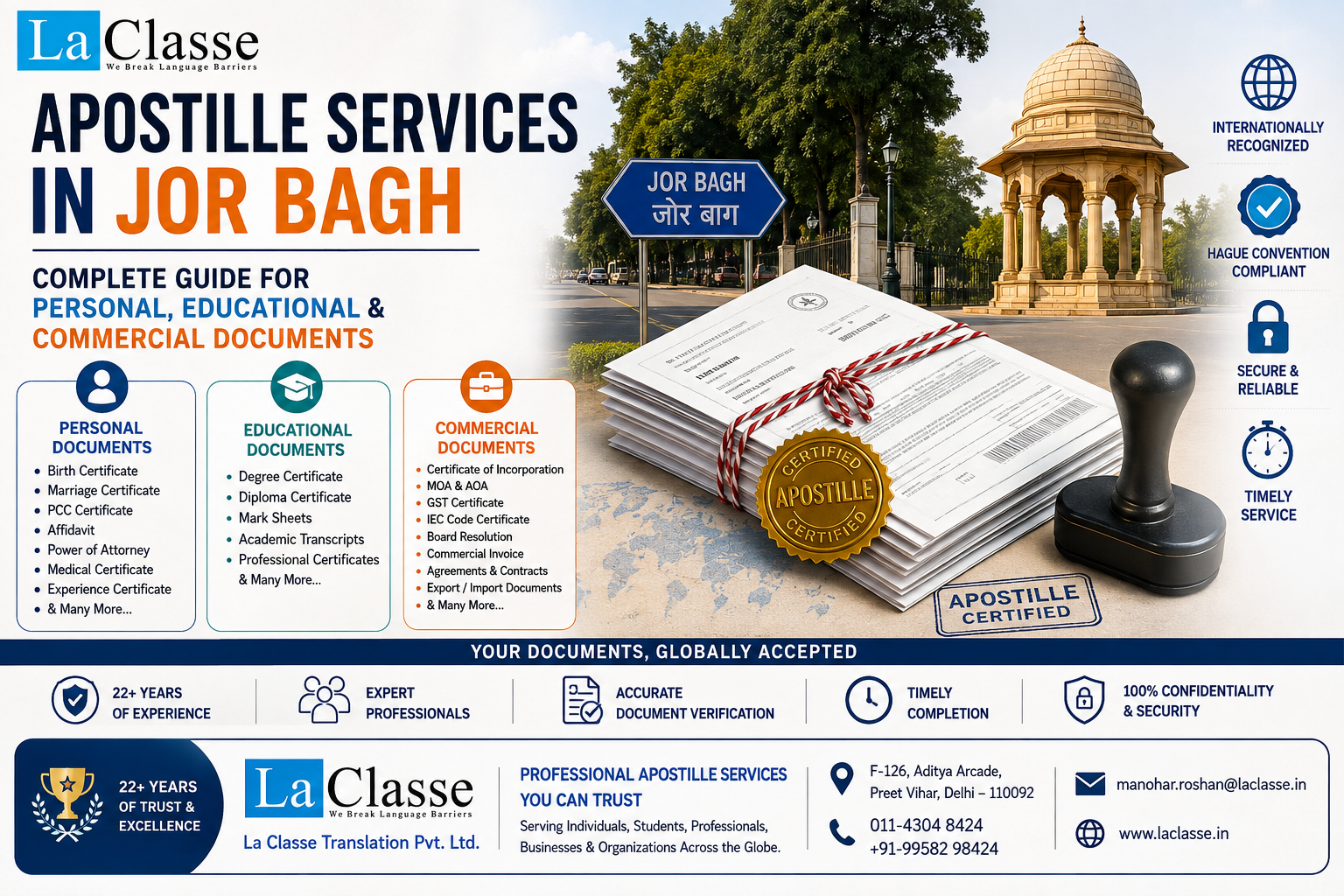 Apostille Services in Jor Bagh: Complete Guide for Personal, Educational & Commercial Documents