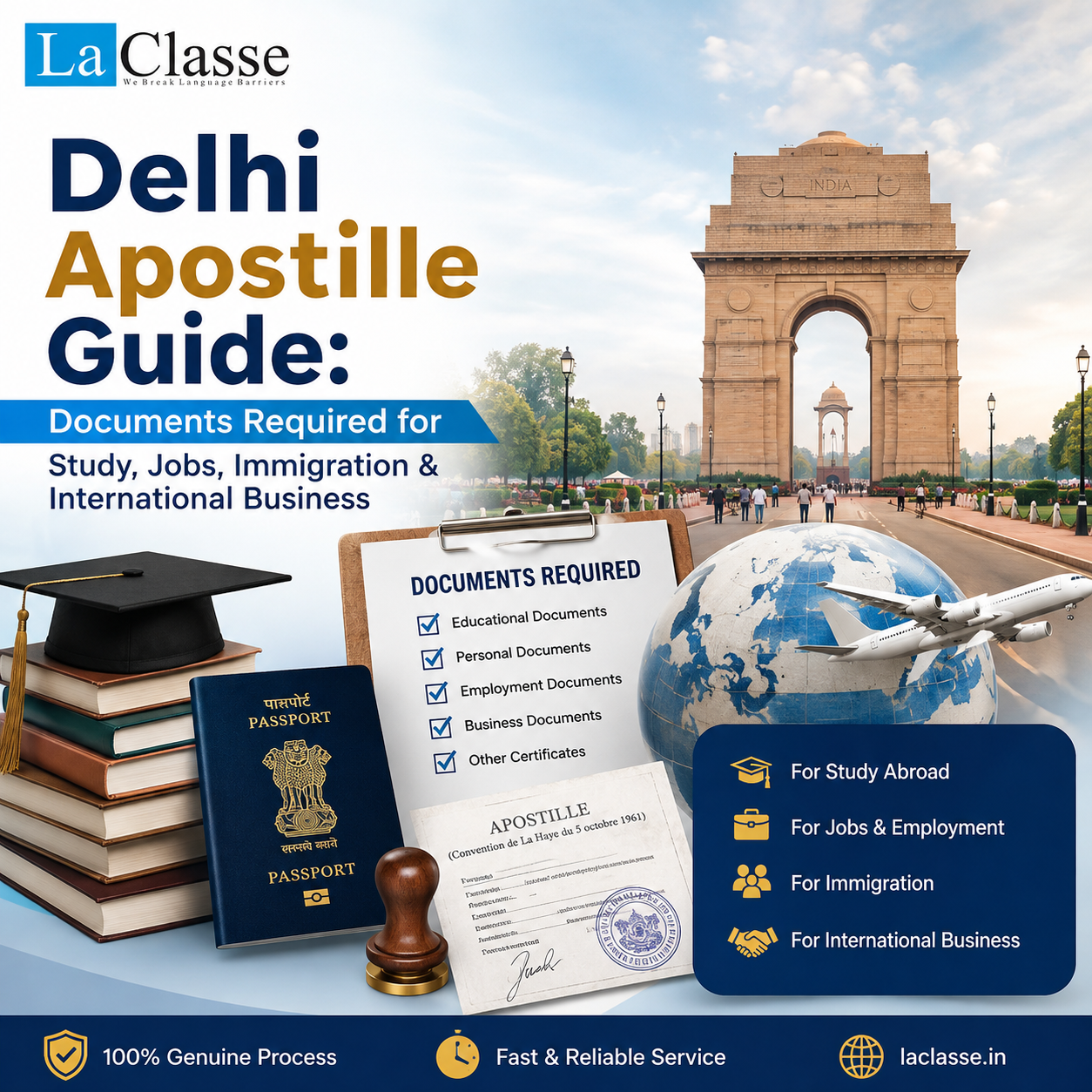 Delhi Apostille Guide: Documents Required for Study, Jobs, Immigration & International Business